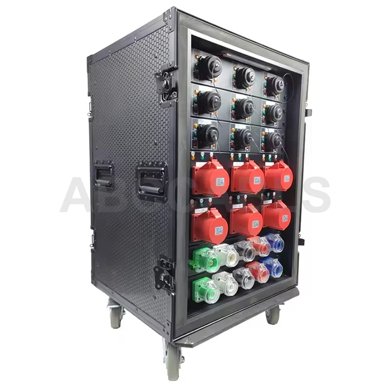 72-Way Mobile Performance Flight Box Stage Lighting Show Rental Distribution Cabinet And Power Supply Box