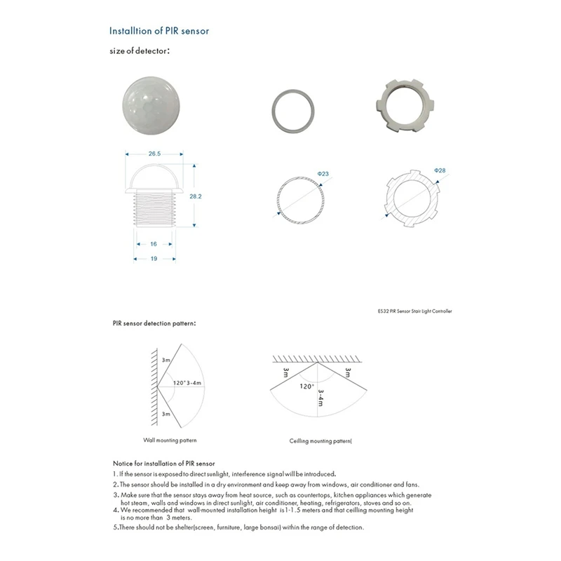 A21I-ES32 Treppen-Controller, PIR-Sensor, 32 Kanäle, einfarbig, 2 Kanäle, RGB-Pixel, SPI, LED-Streifen, Dimmer, Treppenlicht-Controller, 5 V-24 V