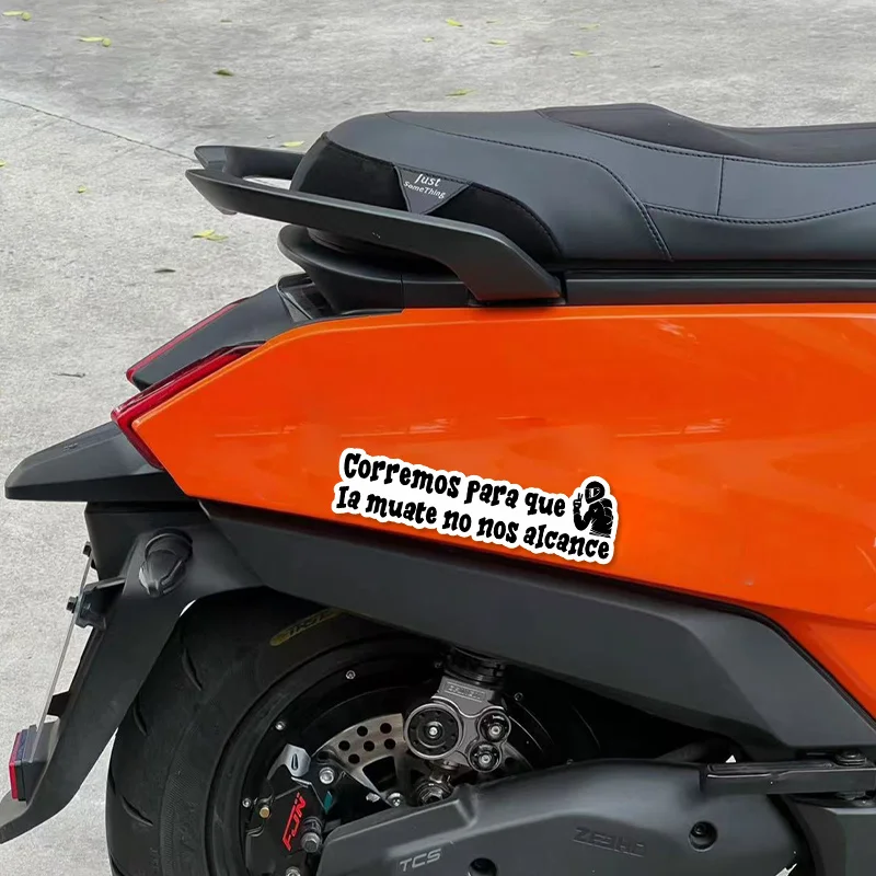 

Водонепроницаемая, устойчивая к царапинам наклейка для мотоциклетного бака, испанская лазерная наклейка, радужная