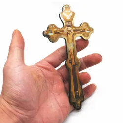 Cruz ortodoxa de madera, regalo de Jesús, Iglesia de Cristo, Navidad, oración religiosa, Cruz de pared