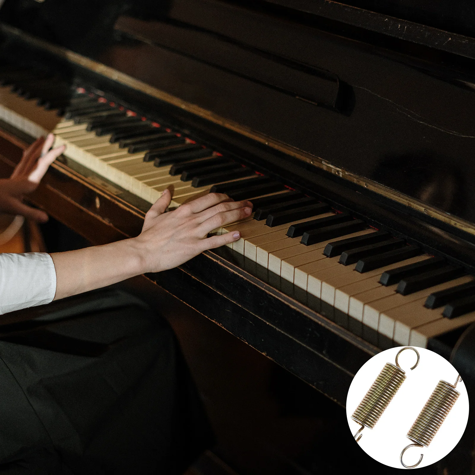 

2pcs Piano Spring Upright Vertical Springs Replacements Short Wire For Tuning Repair Part Metal Coil Spring Instrument