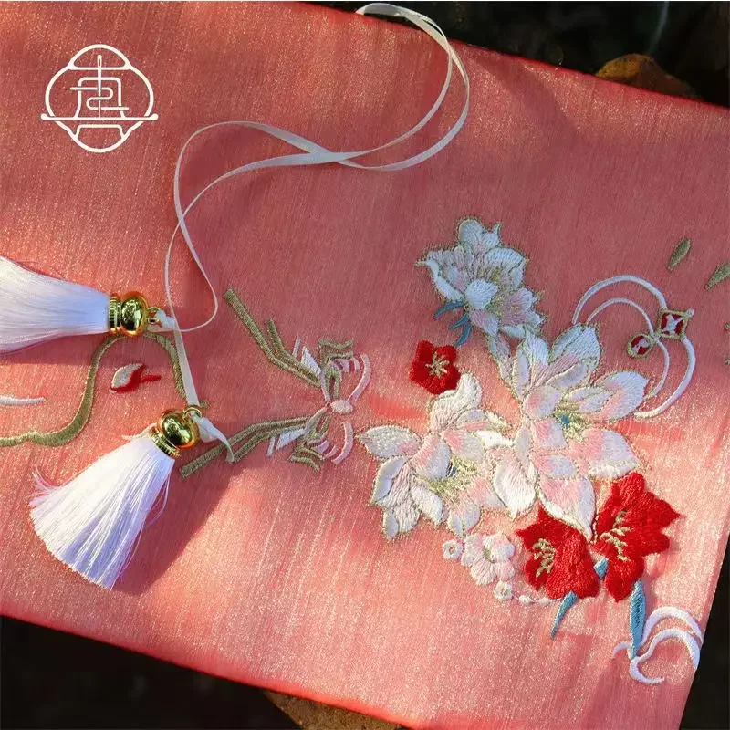 【Carp lotus flower】Original Handmade A5/A6 Notebook Covers Protector Book Sleeve Crafted Fabric Products Diary Cover in Stock