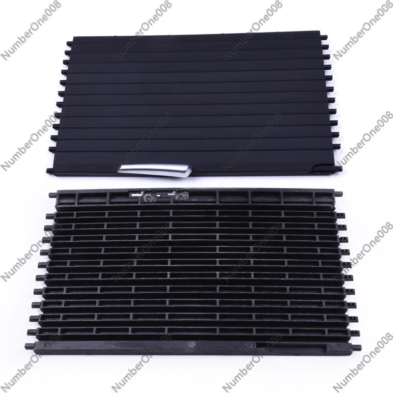 Cup Holder Cover Trim for BMW X5 E70 X6 E71, Center Console Roller Shutter Armrest Box Lid Slider OE 51166954943 ABS