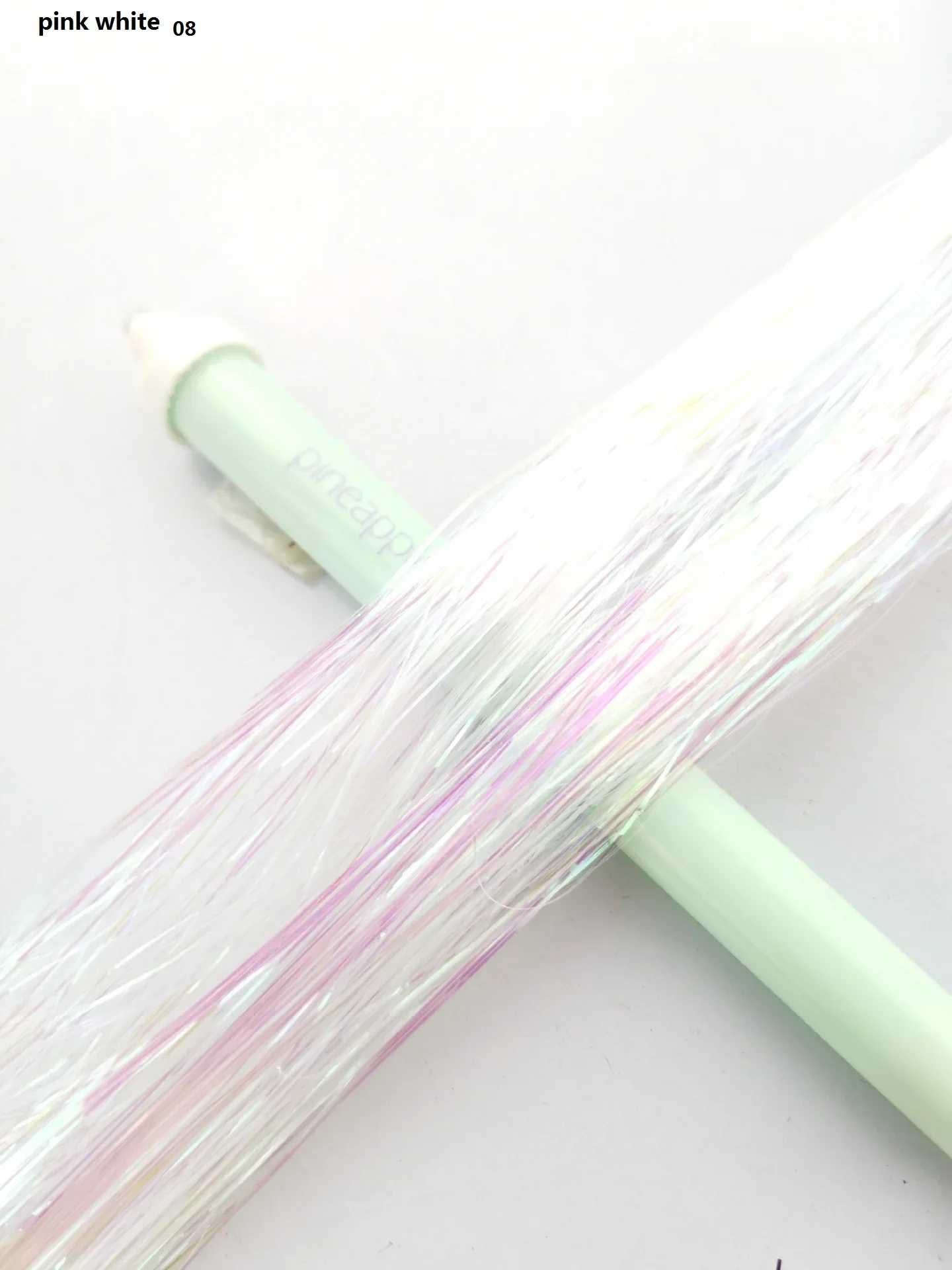 150 Stränge Bunter Glitzer-Haarverlängerungen, 100 cm Lang, Holografische Haaraccessoires für Partys und Veranstaltungen – Detail 10