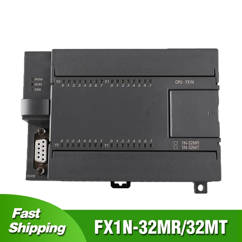 

FX1N-32MR FX1N-32MT Relay PLC Replace Mitsubishi 16I16O DC24V RS232 RS485 Modbus RTU Industrial Control Board