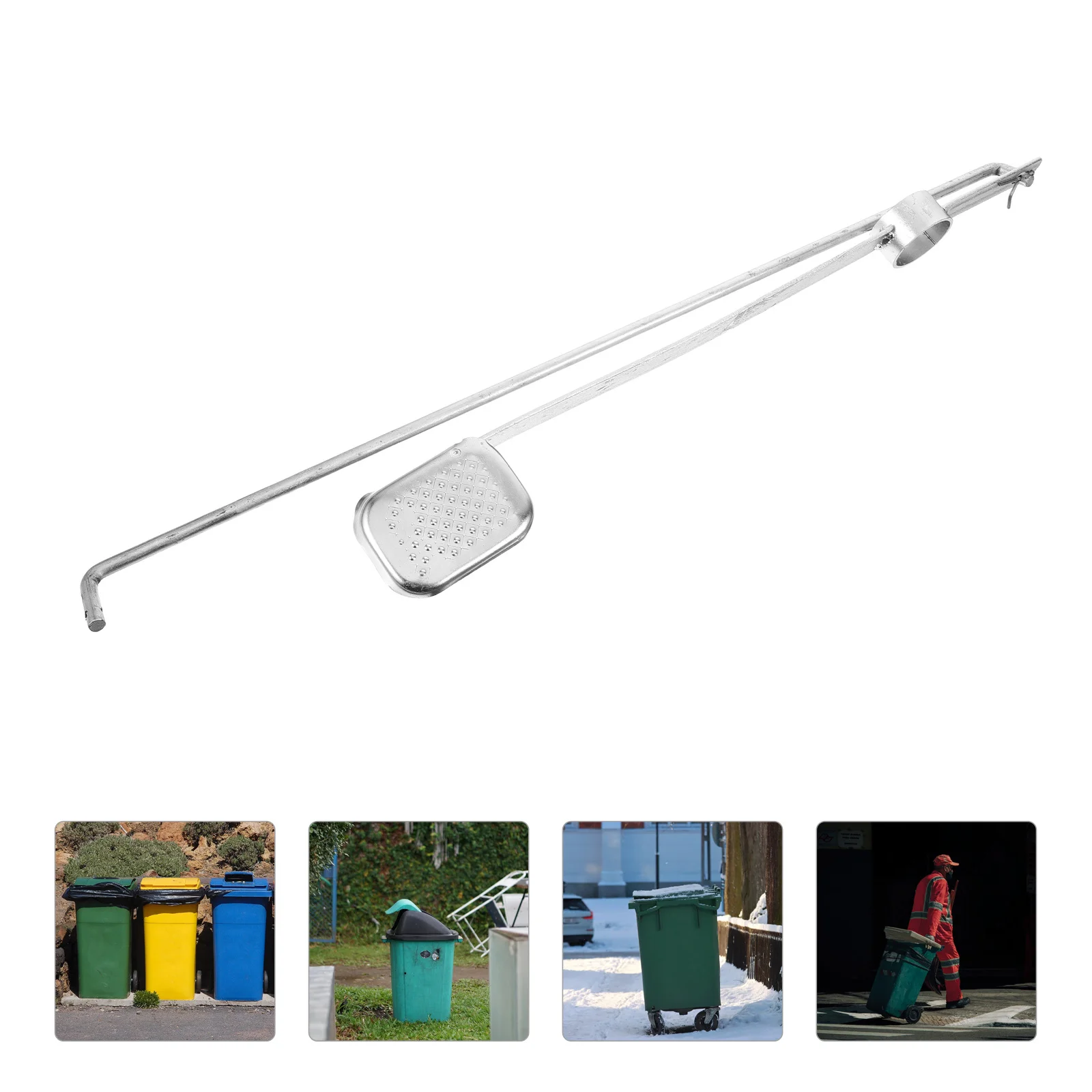 

Trash Can Pedal Metal Large Garbage Bin Pedal Outdoor Iron Foot Operated Replacement Part Corrosion Resistant Easy