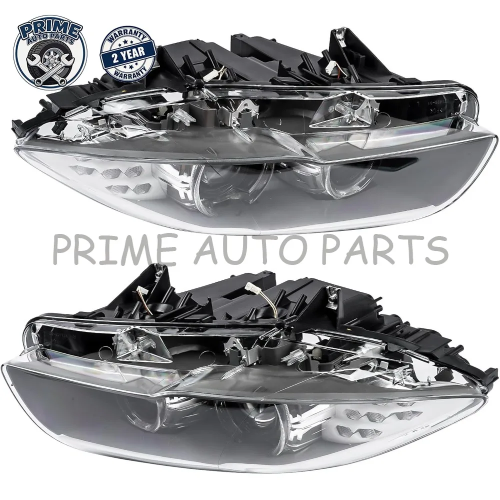 Pair Left+Right Side Xenon Headlight for BMW 5 Series F18 F10 550i 535i 528i M5 2011-2013 7 Pins w/o AFS 63117271911 63117271912
