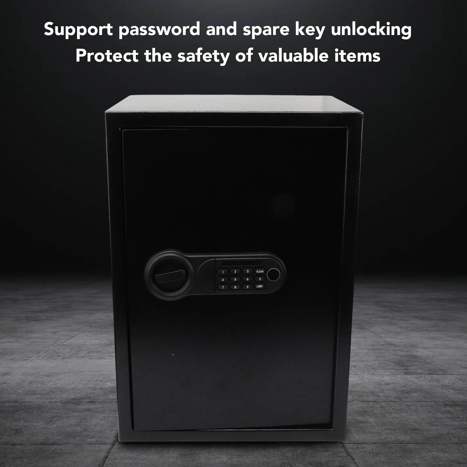 Digital Security Box Password Double Layer Carbon Steel Portable Safe Lock Box for Cash Jewelry Documents Digital Security Box