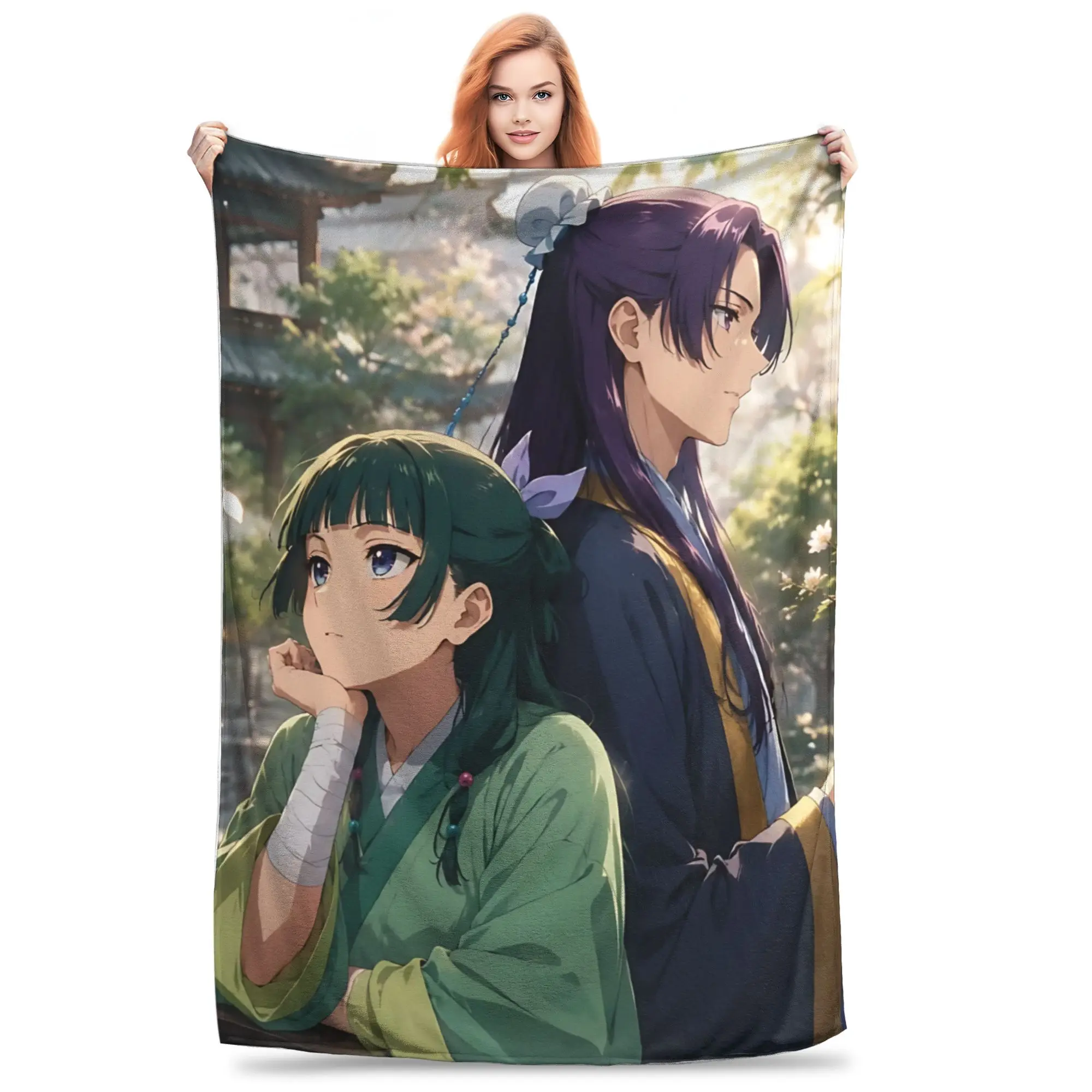 1PC The Apothecary MAOMAO  home room decorations Winter Blankets for Adults Bedding Home Interior Sofa Knee