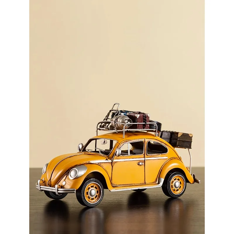 

Retro and nostalgic old style iron car model decorations, living room wine cabinets, study rooms, tabletop decorations