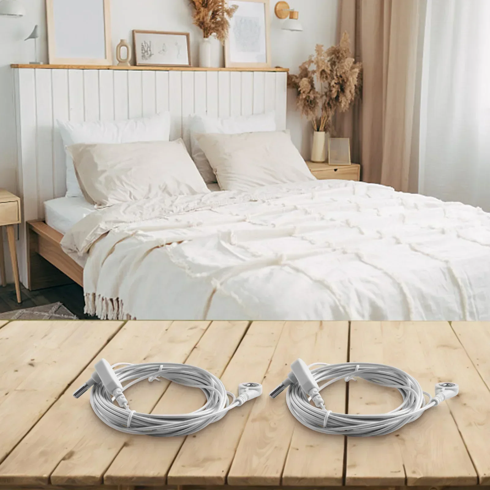 

2pc Grounding Cords For Grounding Products Grounding Mat Wire Grounding Mat Cord Grounding Cord Is Designed To Work Seamlessly