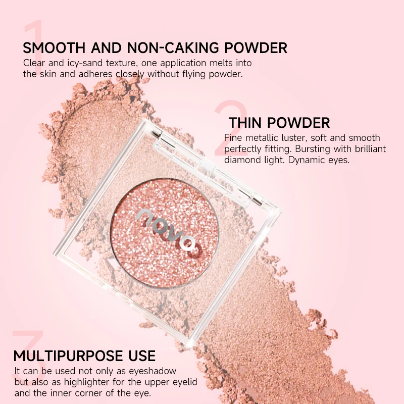 モノクロ グリッター アイシャドウ パレット、長持ち、防水、汚れ防止、輝くダイナミックなアイメイク、ナチュラルなアイメイク