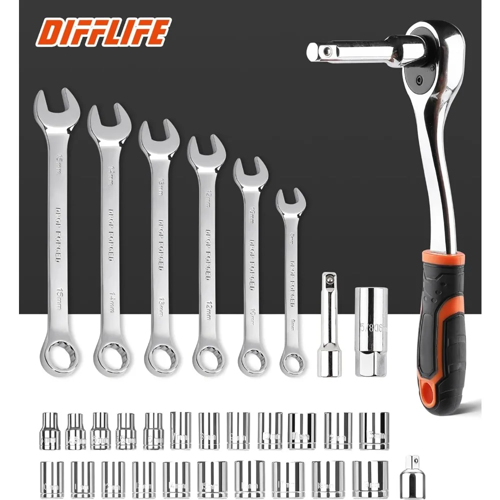 공구 세트 240피스 소켓 렌치 자동차 수리 공구 조합 패키지 혼합 공구 세트 플라스틱 공구함 포함