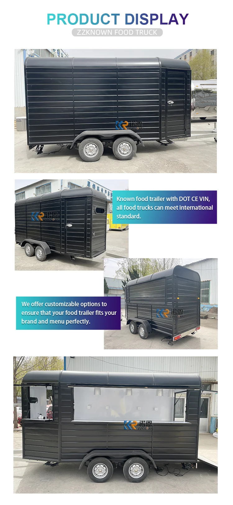 รถพ่วงสำหรับตั้งแคมป์เคลื่อนที่เคลื่อนที่ได้รถพ่วงสำหรับตั้งแคมป์ในร้านอาหาร