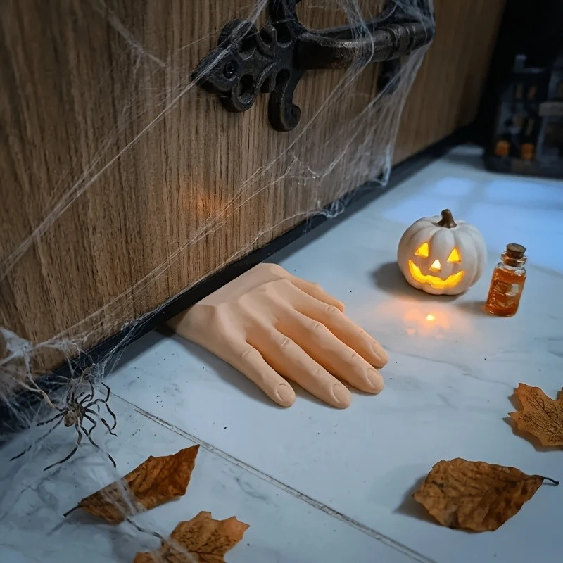 Realistic and Terrifying Fake Hand Door Stop - Non-slip, Suitable for Home, Haunted Houses, Wedge-shaped Door Gap Blocker