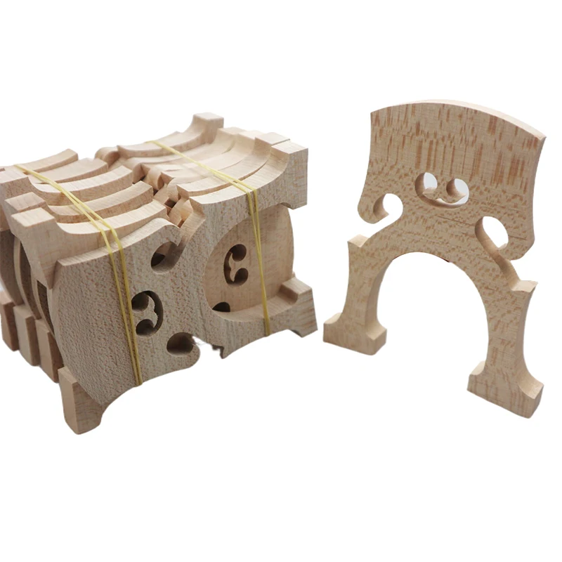 10pcs High Quality Cello Bridge Maple Wood Cello Accessories 1/8/4/2.3/4/4