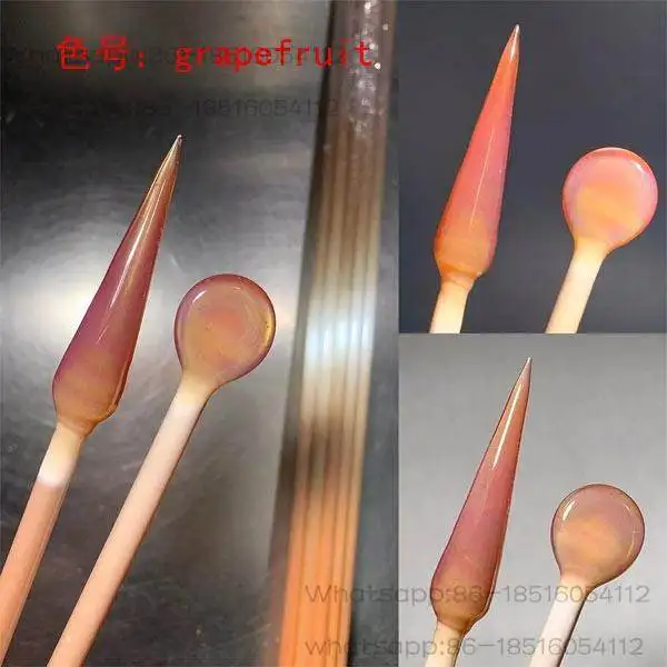 Varilla de Vidrio de Color Rosa Pomelo, Color Vidrio Quemado, Varilla de Vidrio de Borosilicato Alto, la Materia Prima del Vidrio es Excelente