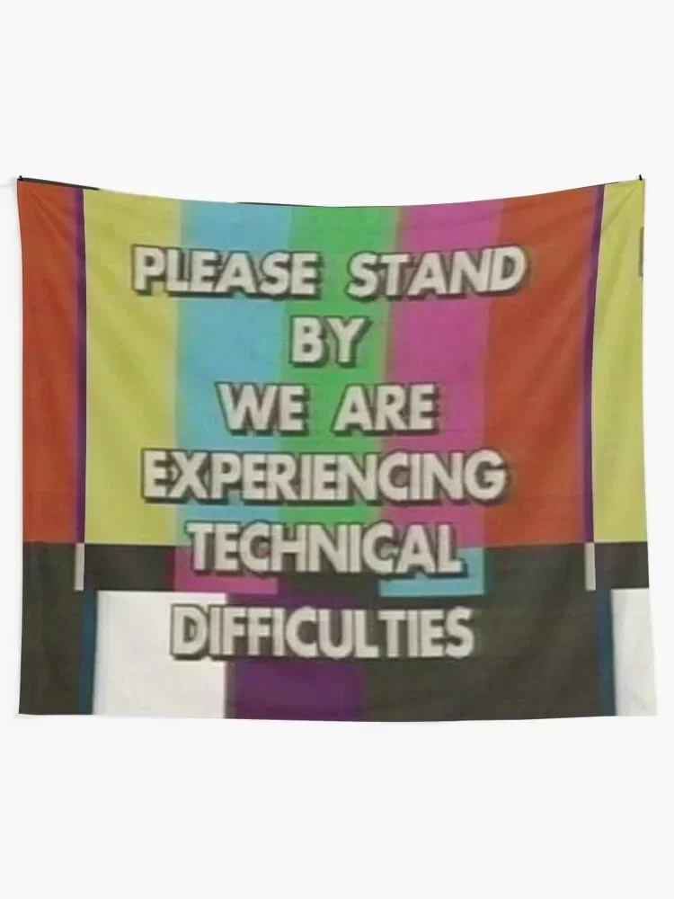 please stand by we are experiencing technical difficulties Tapestry Anime Decor Bedroom Decor Wall Hanging Tapestry