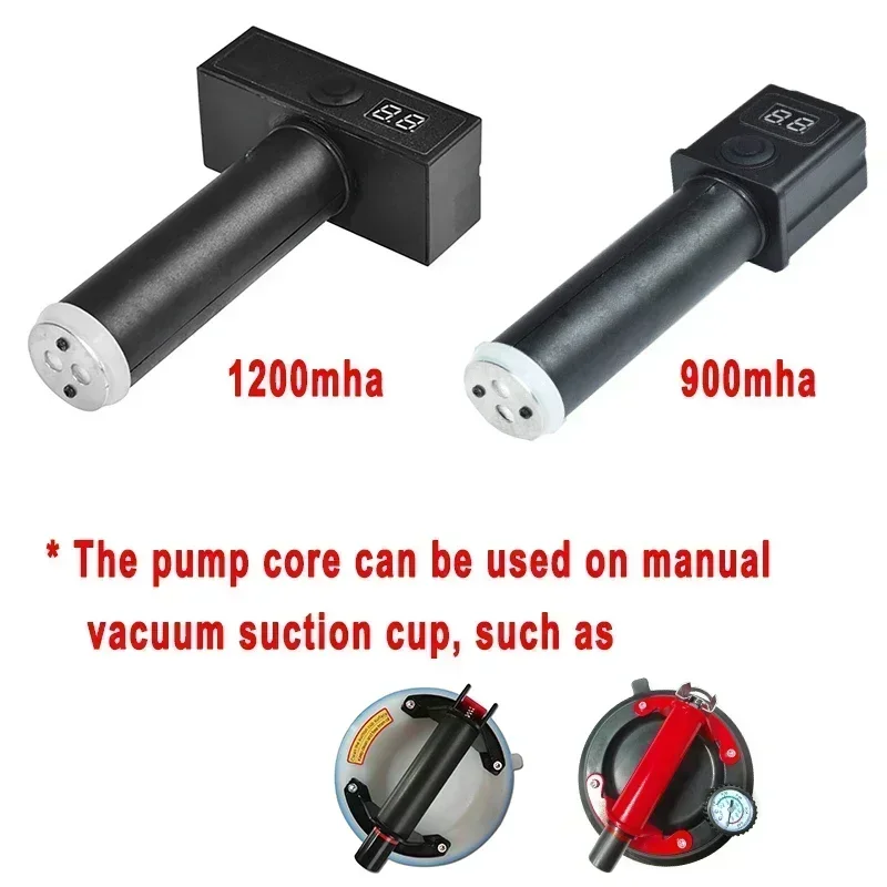 900mah/1200mAh Air Pump Core Manual Vacuum Suction Cup Heavy Duty Suction Cup Glass Tile Lifting Tools Accessories Replacement