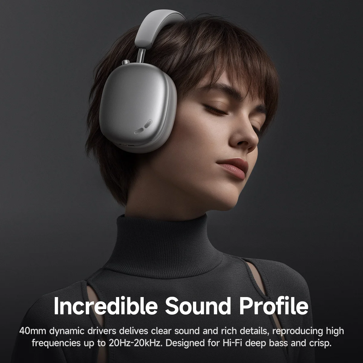 HOCO-auriculares inalámbricos W35 Max, audífonos de música HiFi de 42mm, bobina de altavoz, Color caramelo, Bluetooth 5,3, deportivos, compatible