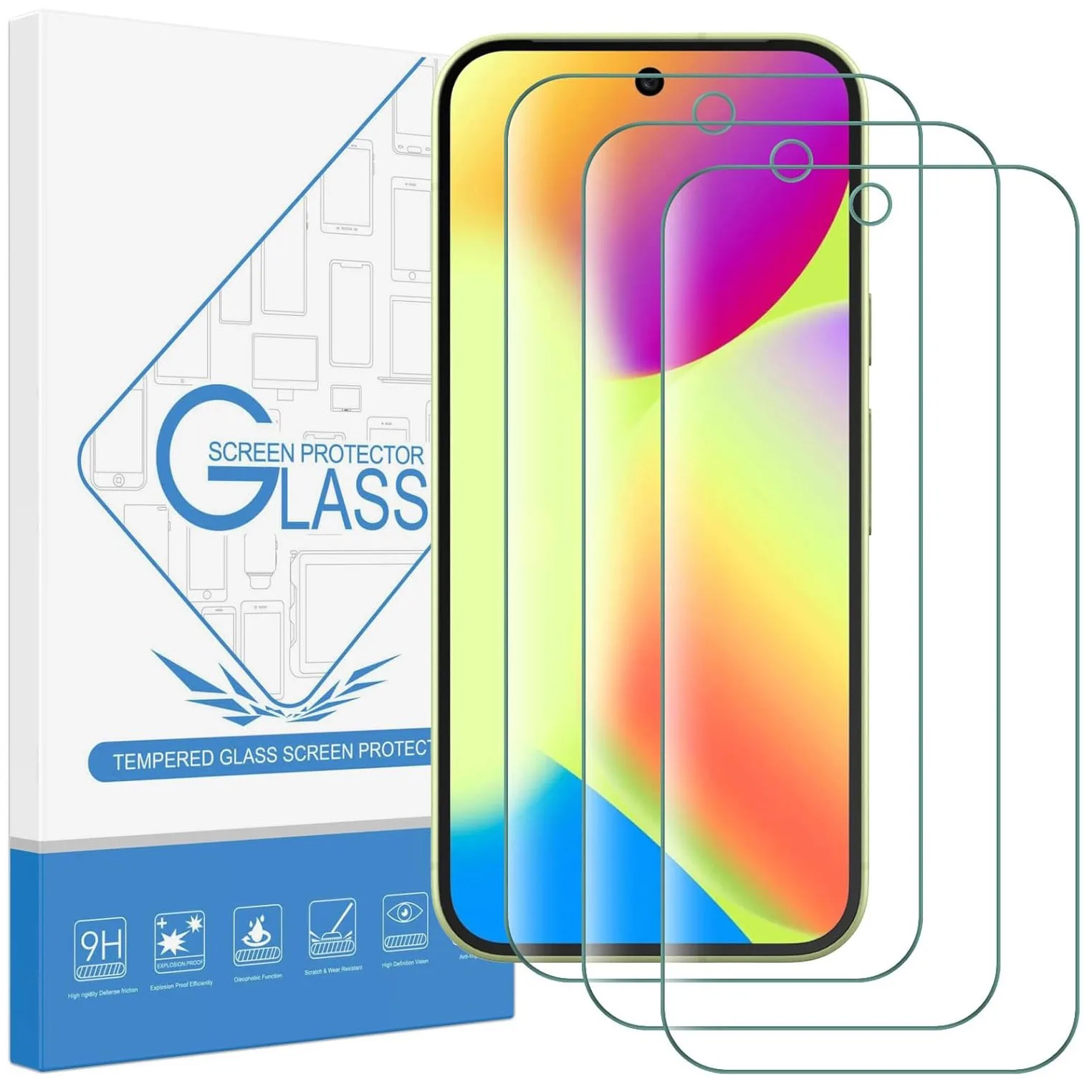 

3pcs Tempered Glass For Google Pixel 10 Screen Protector Glass Google Pixel 10a Protective Film