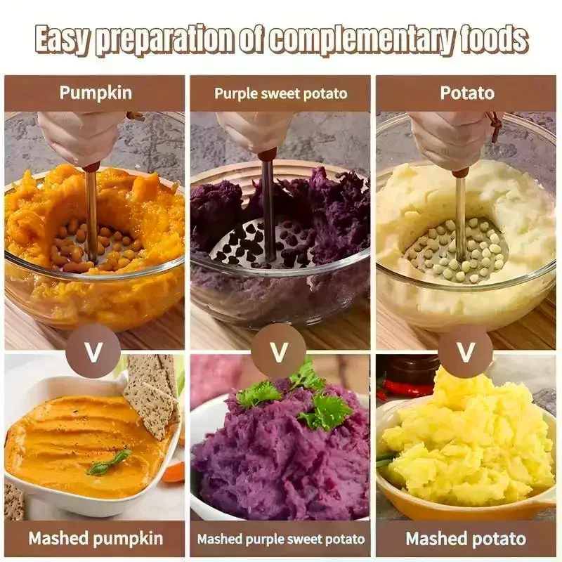 Baby Food With Sweet Potato - Prensa de puré de patatas de
