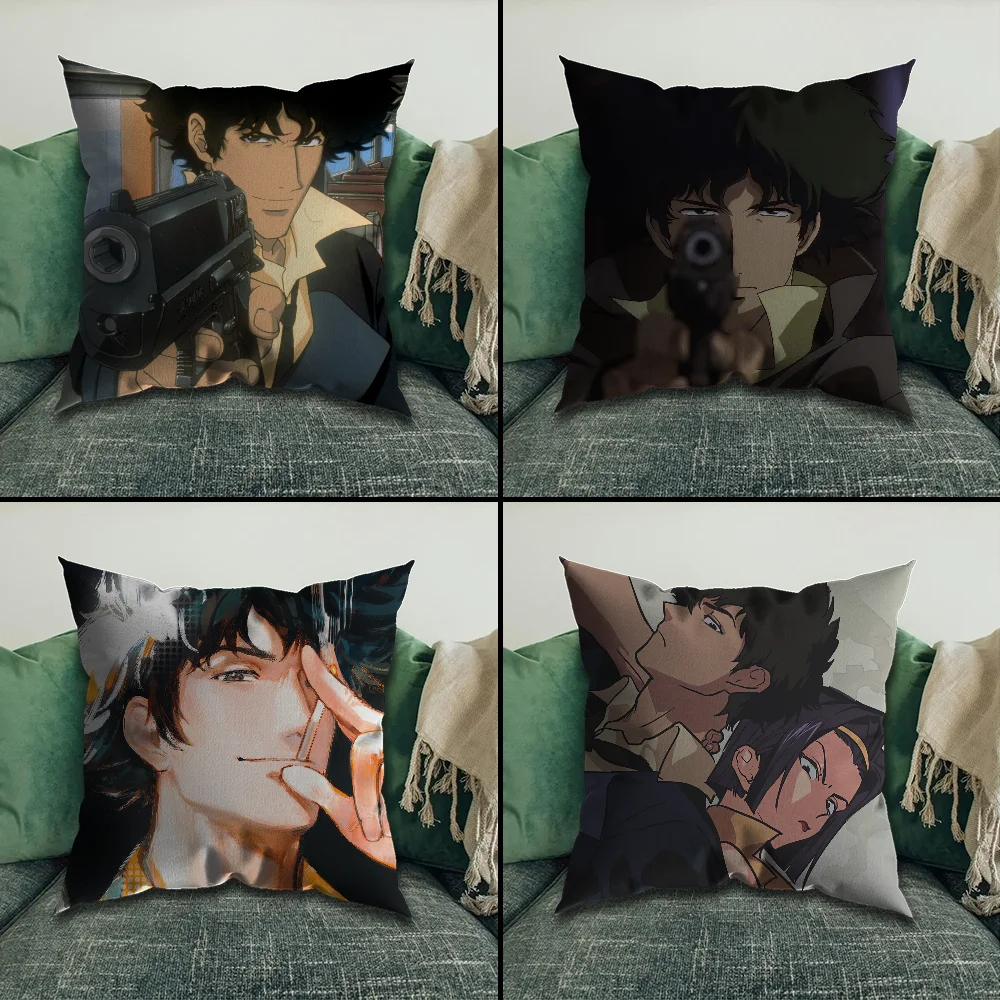 

Anime Spike Cowboy Bebop Pillow Case Pillowcase Home Sofa Cushions Car Cushions Pillowcover Office Pillowshell Pillow