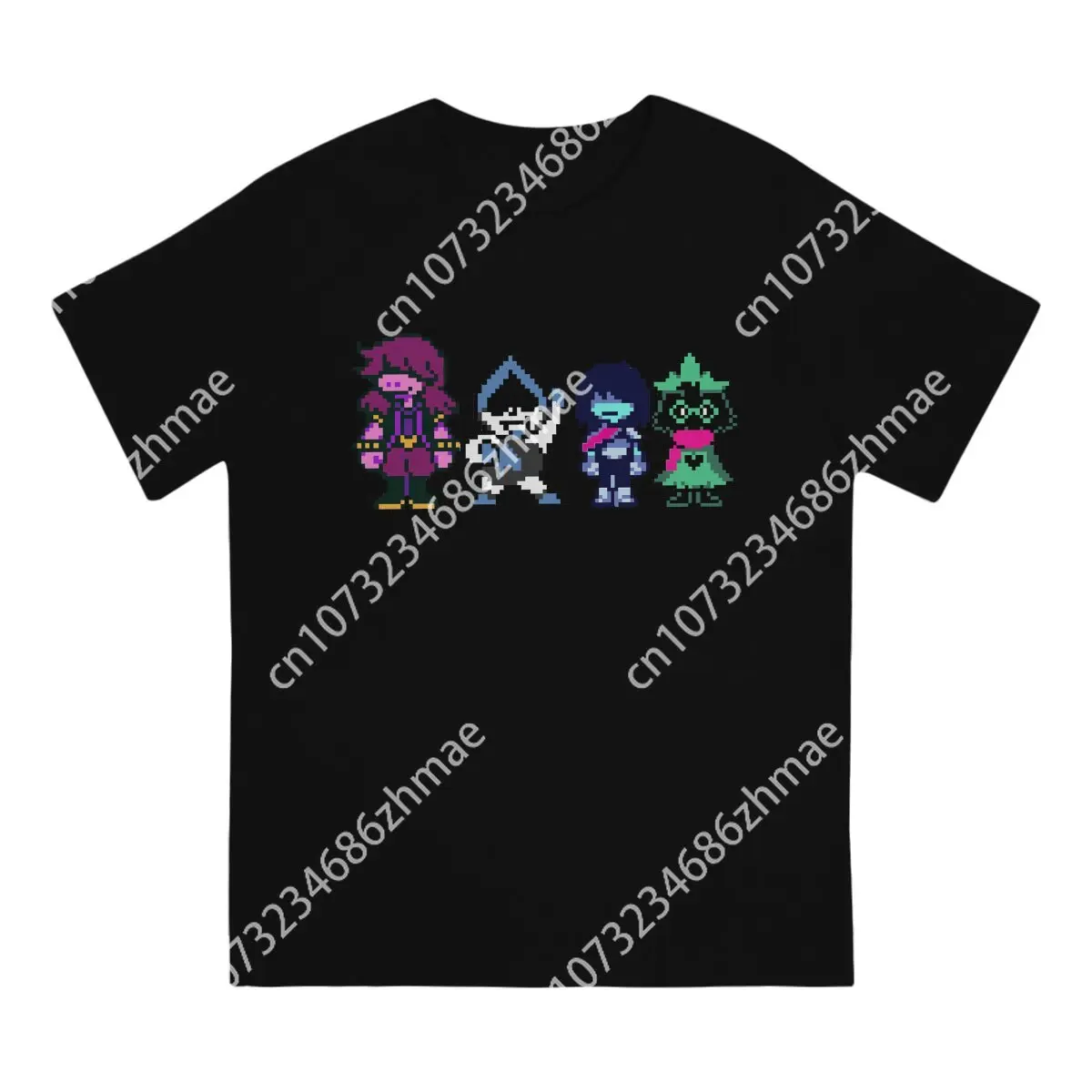 Key Roles Men T Shirts Deltarune Novelty Tee Shirt Short Sleeve Round Collar T-Shirt Gift Idea Clothes