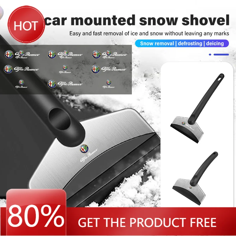 

Hub Caps Car Snow Shovel Long Handle Outdoor Ice Scraper Accessories For Alfa Romeo 159 Giulietta Giulia 147 Mito 156 159 166 GT