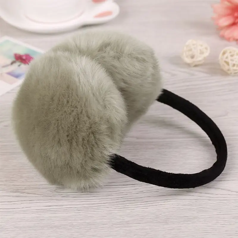 Protège-oreilles Imitation lapin pour femme, cache-oreilles en peluche, grande taille, hiver 2019