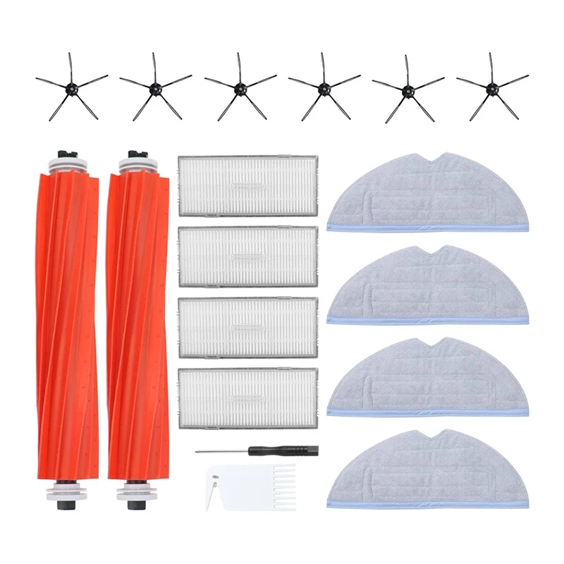 ชุดอุปกรณ์เสริมทดแทนสําหรับ Roborock S7 S70 S7max T7S Plus เครื่องดูดฝุ่นหุ่นยนต์หลักแปรงด้านข้าง Mop ผ้า