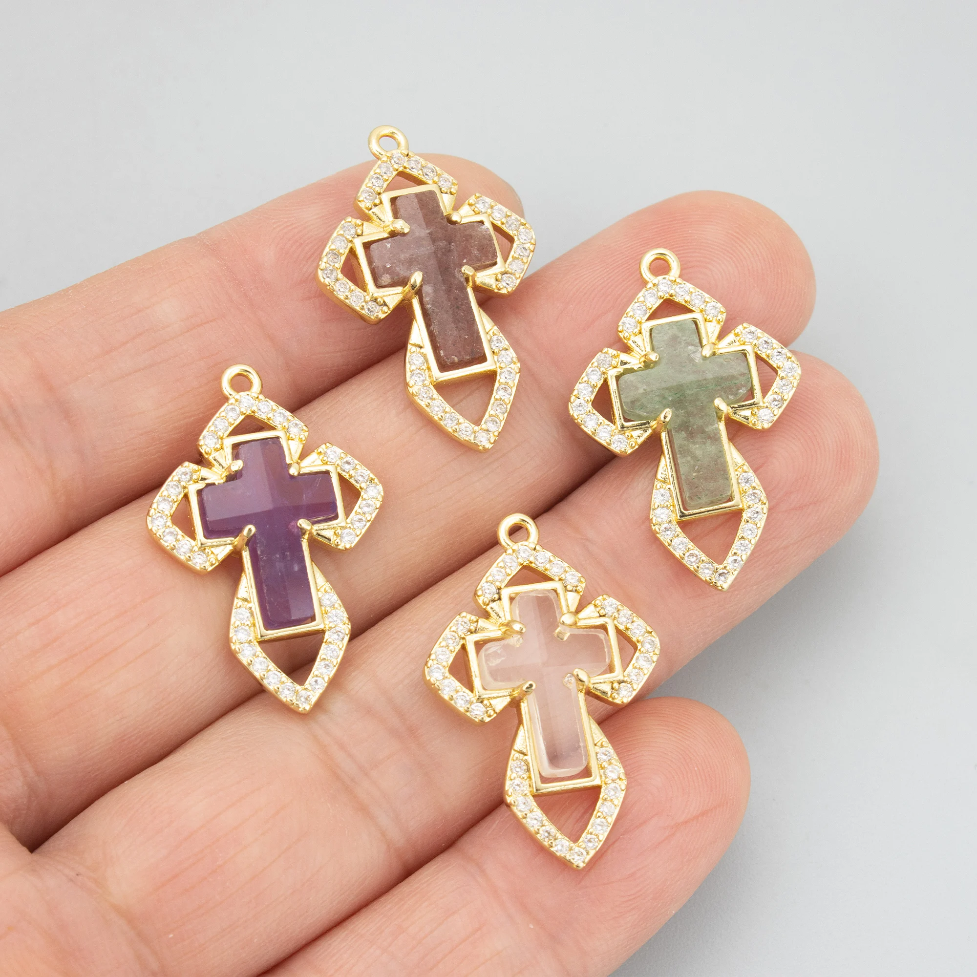 GUFEATHER,1pcs/lot,MH96,jewelry accessories,14k gold plated,copper,natural stone,charms,hand made,jewelry making,diy pendants view 4