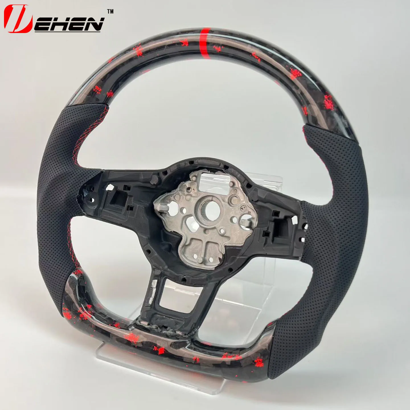 Real Carbon Fiber Steering Wheel for Gti Golf Vw MK7 2015-2019 Golf 7 R 2015-2017 with Paddle Shift Holes
