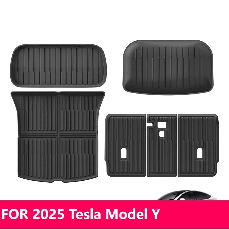 

Для Tesla Model Y 2025 года, задняя крышка сиденья багажника, противоударный коврик из ТПЭ, защитная накладка для салона автомобиля