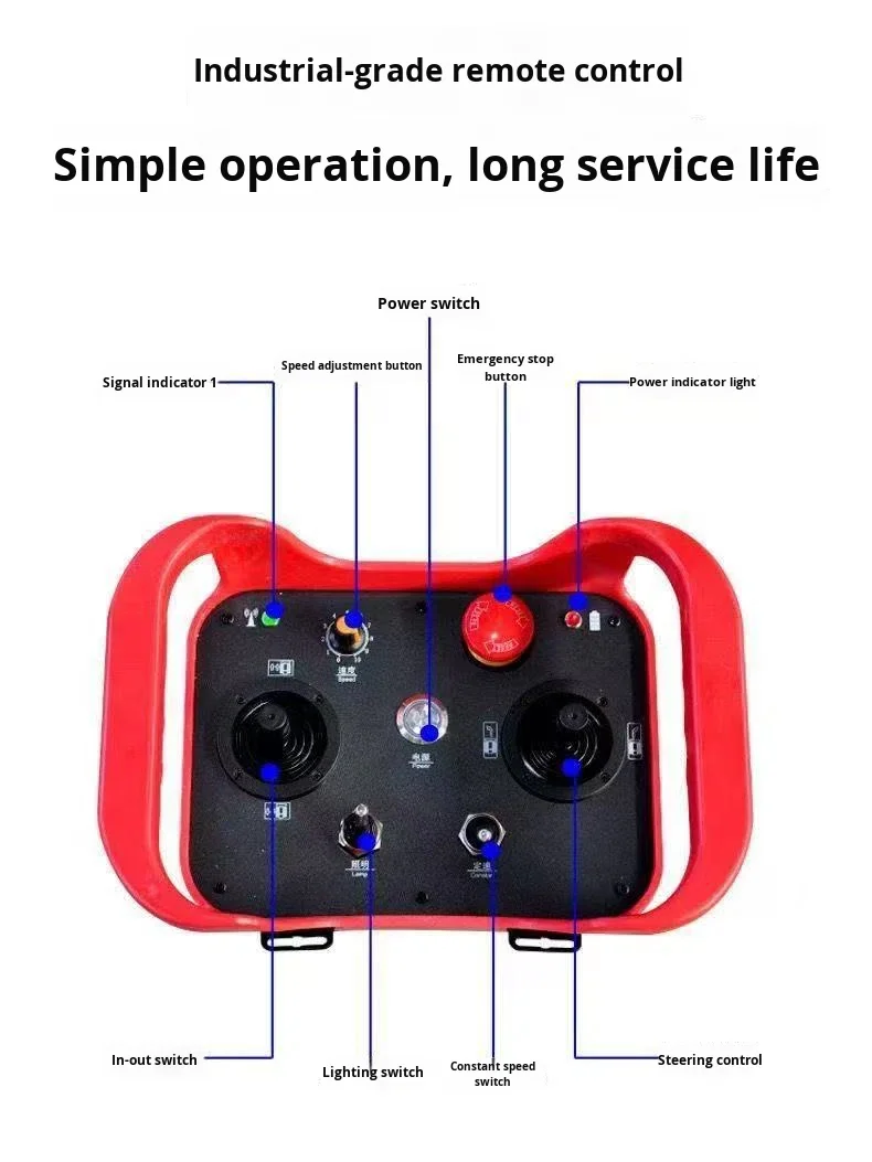 New Capacity 30T Model HP-500 Electric Tracked Trolley Lithium Battery Powered Tank Carrier Joystick Control CE Certified Cargo