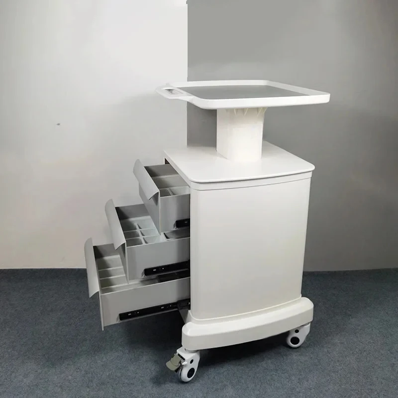 Mobile Storage Cart Dental Clinic Beauty Instrument Tool Trolley Bracket Scanner Cart Storage Auxiliary with Wheels