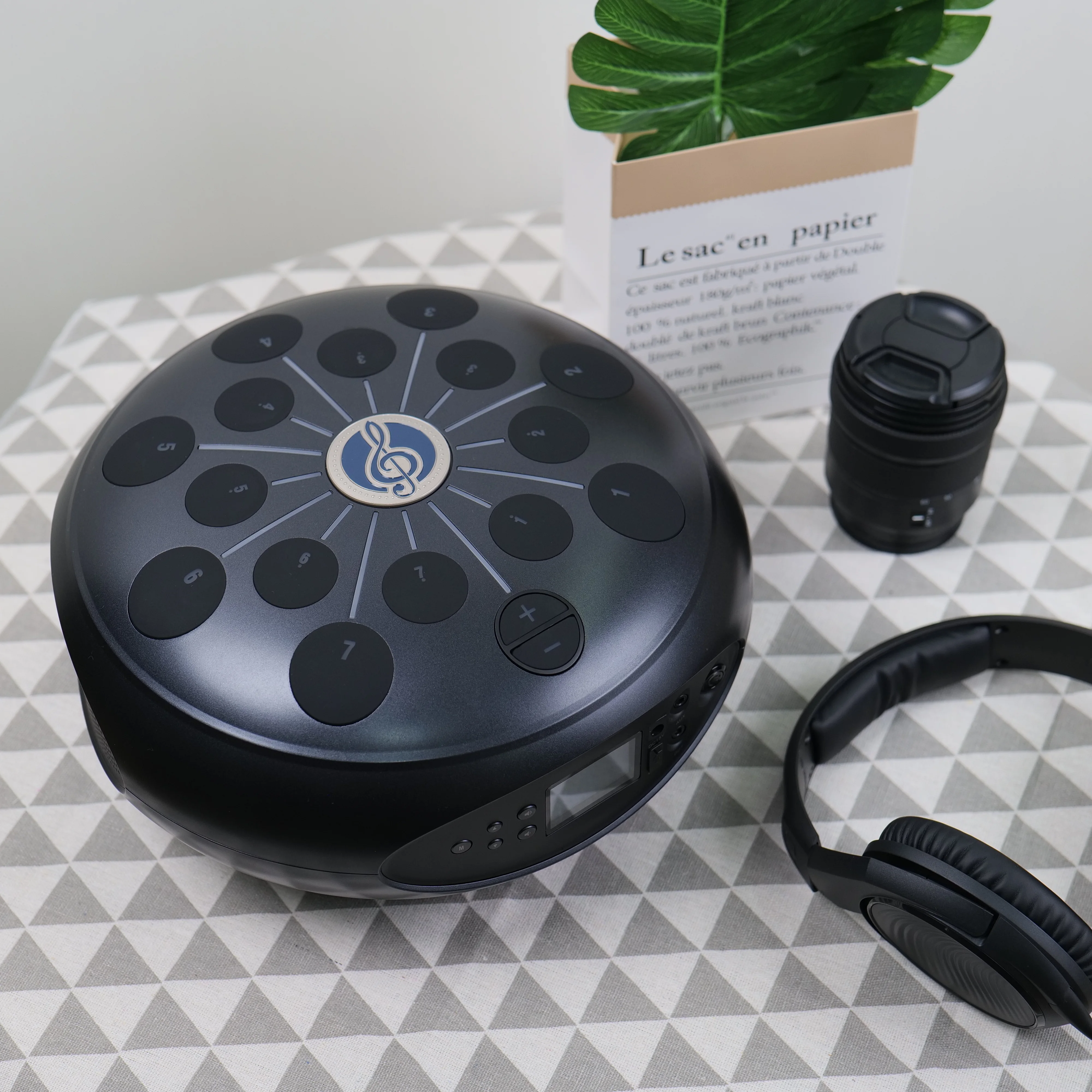 High Quality D Key ABS Plastic Tongue Handpan with for 5.0 RGB LED Lighting Eco-Friendly Design Excellent Features
