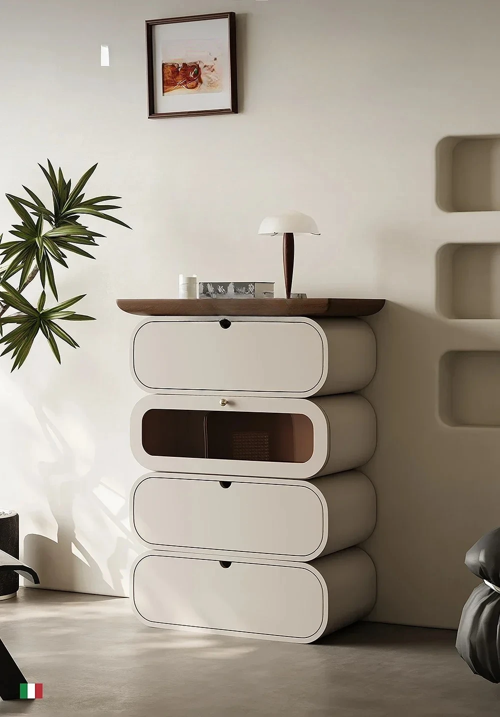 

Итальянский минималистичный шкаф с четырьмя ведрами, креативный комод для дома, гостиной, спальни, простой ящик для краски, маленькая квартира