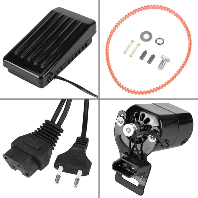 Imagem -02 - Motor da Máquina de Costura com Pedal Acessórios do Handwork 180w 220v 110v 10000 r Min