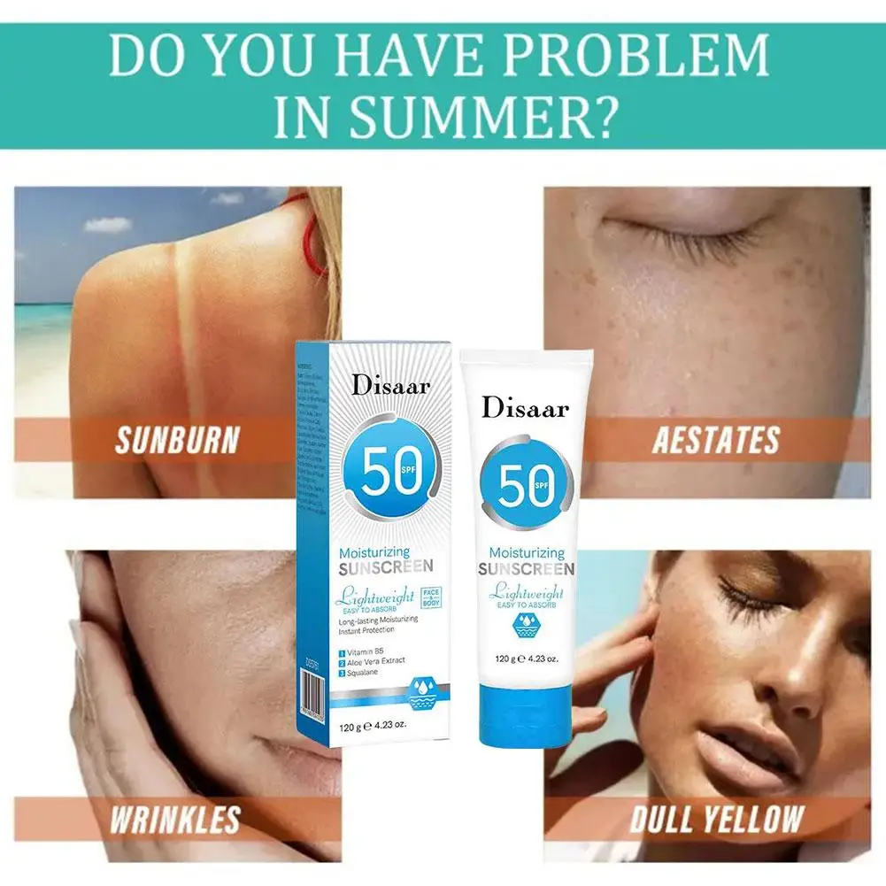 

УФ-защита, увлажняющий солнцезащитный крем SPF50 +, замок влаги, водяная легкая текстура для всех типов кожи, нежирный водонепроницаемый крем для лица C2S4