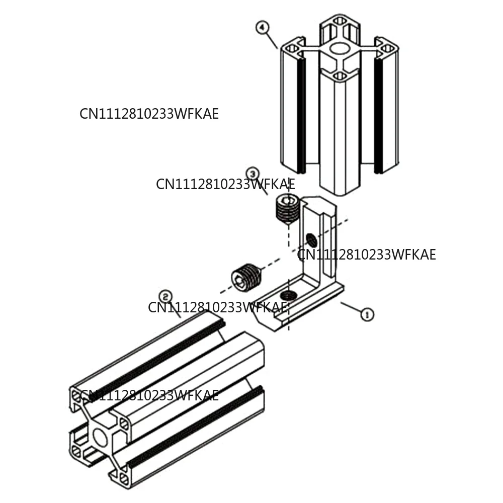 10PCS T Slot L-Shape Aluminum Profile Interior Corner Connector Joint Bracket for 2020 3030 4040 4545 EU Alu-profile with Screws view 6