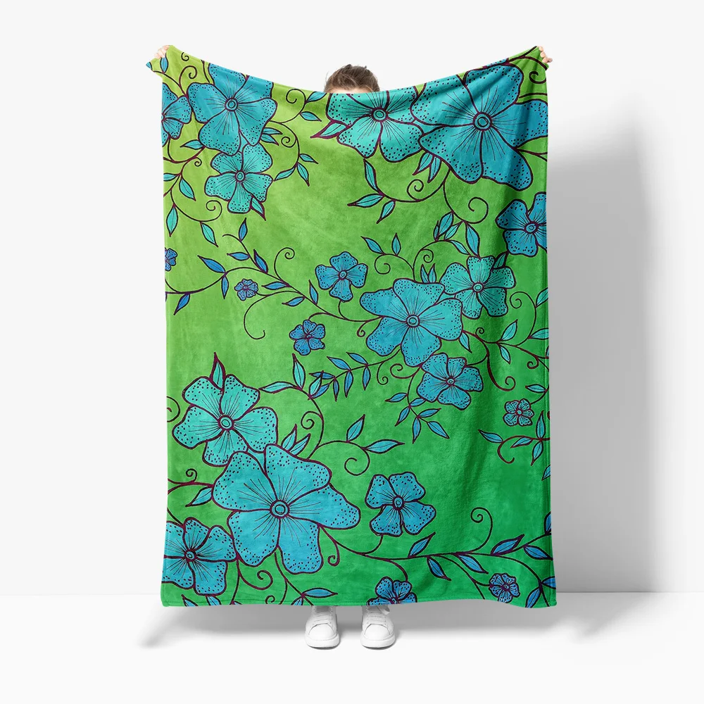 

Милое одеяло с цветочным узором, диван-кровать, декоративный чехол для подушки для дома, гостиной, спальни