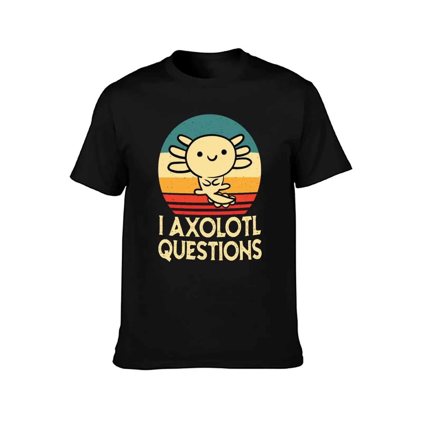 I Axolotl Questions on vintage sunrise T-Shirt Big and Tall Short Sleeve Tee T-Shirt