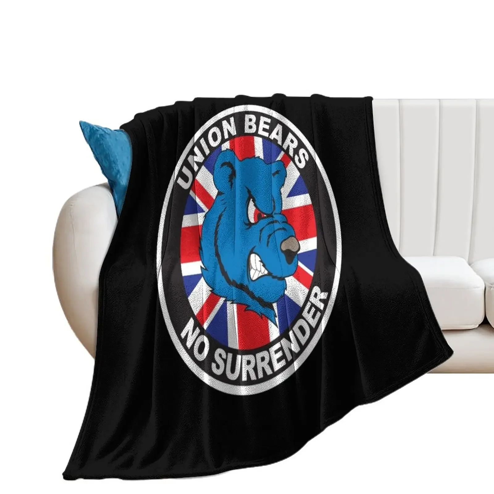 

Union Bears - Ultras Rangers Throw Blanket Sofa Throw for babies Decoratives Blankets