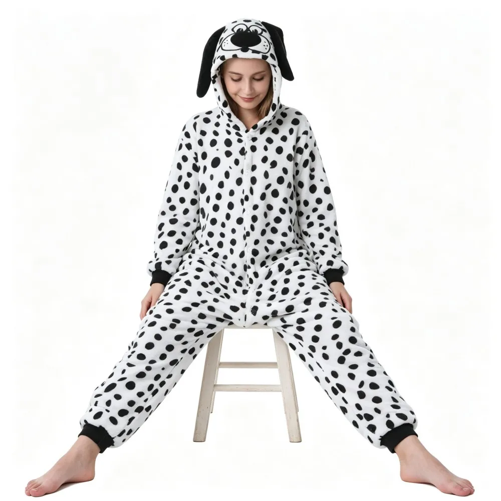 Winter Warm Flannel Soft Cozy Pajamas Children Sleepwear Kids Pyjamas One Piece Hooded Jumpsuits for Boys and Girls 4-12Years