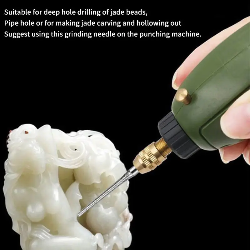 

● 10Pcs 0.8-2.5mm Coated Drill Bits 2.35mm Shank Glass Jade Amber Jewelry Drill Bits For Drilling Glass Woodworking