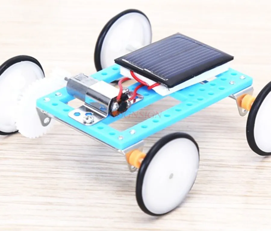 1 set Scientific experiment, solar powered car technology, small production, invention, handmade DIY material toy