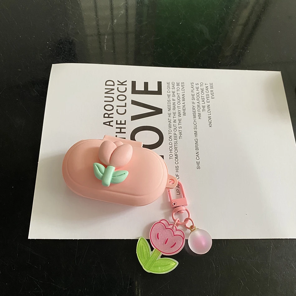 화웨이 프리버즈 SE 케이스, 패션 튤립 꽃 이어폰 커버, 실리콘 헤드폰 충전 박스, 프리버즈 SE 커버