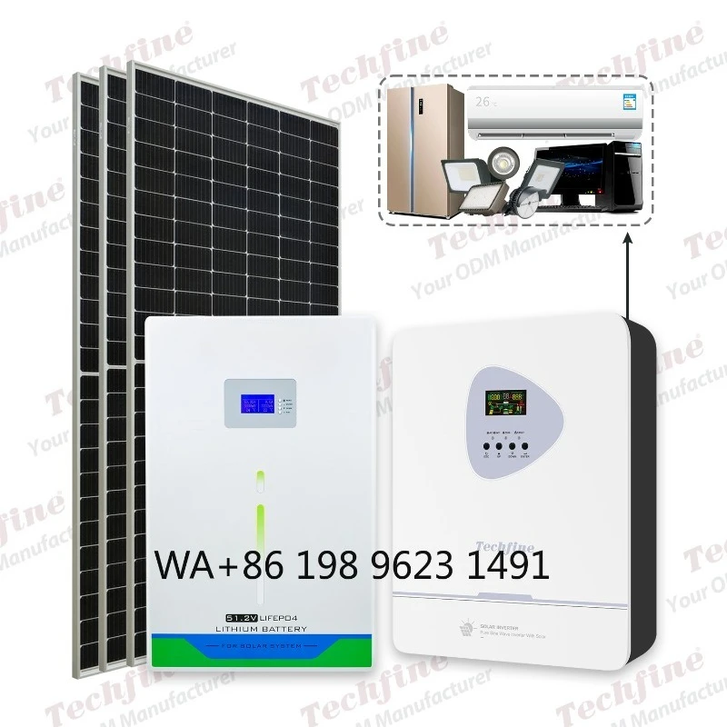 4KW-11KW Multi-Protection Hybrid Solar Energy System 5KWH 10KWH Home Solar Power Complete Set