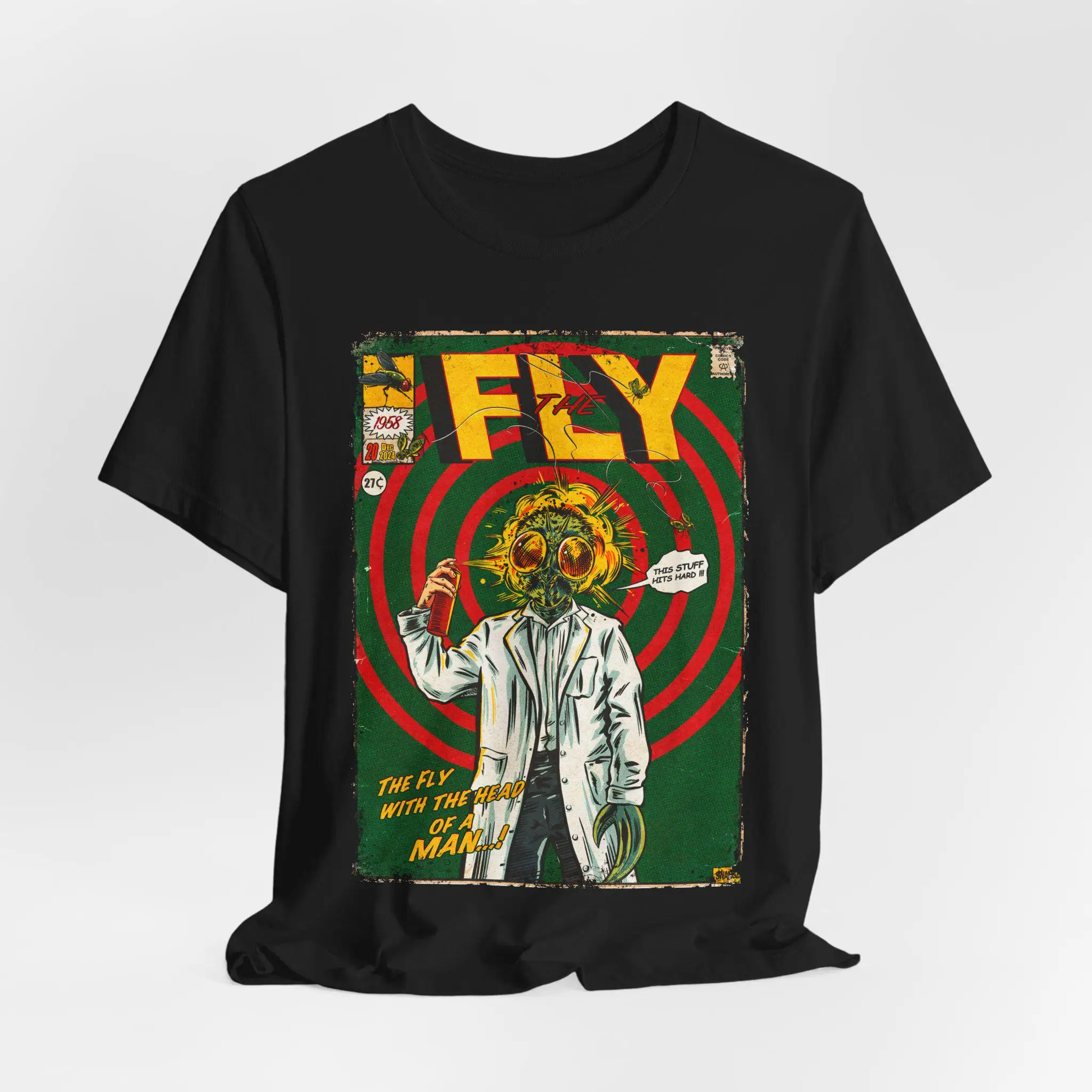 The Fly T-Shirt: Vintage Horror Movie Graphic Tee, Sci-Fi Film